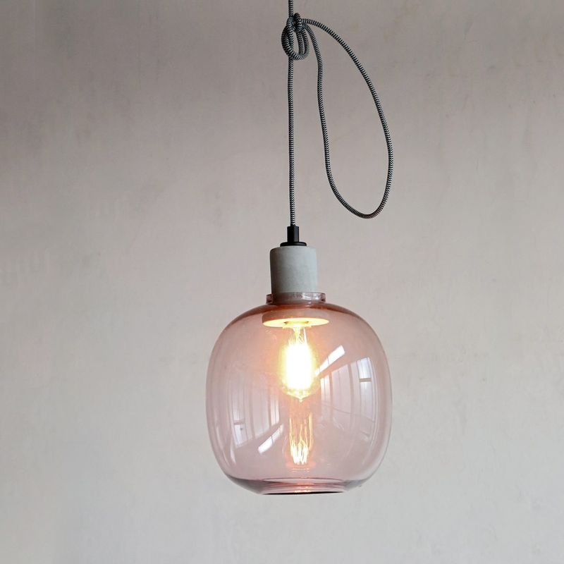 コンクリートソケット ガラスランプ ローズ