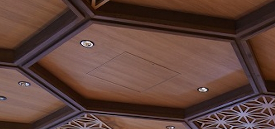 天井材　特注木目調シート