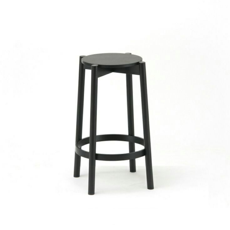 CASTOR BARSTOOL LOW - BLACK