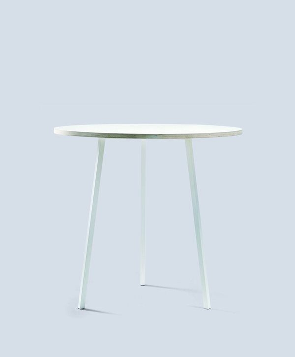LOOP STAND ROUND/WHITE LAMINATE Ø90XH97