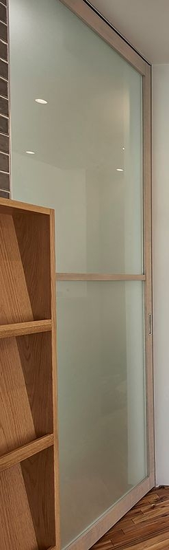 造作建具 スプルース材 オスモカラー塗装 フロートガラス(フロスト)