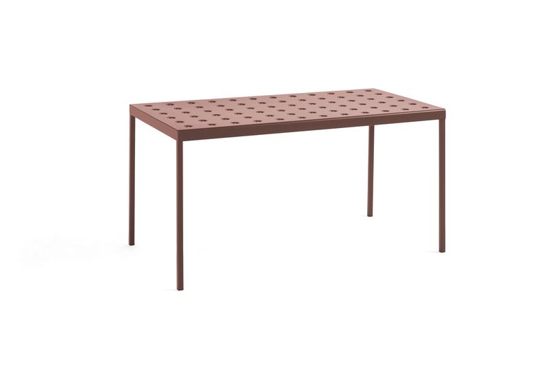 BALCONY TABLE/L144xW76xH74cm - アイアンレッド