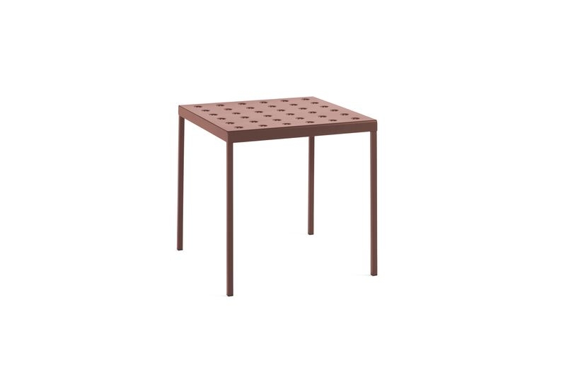 BALCONY TABLE/L75xW76xH74cm - アイアンレッド