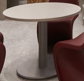 カフェテーブル 天板：人工大理石天板 脚：スチール指定色　　　