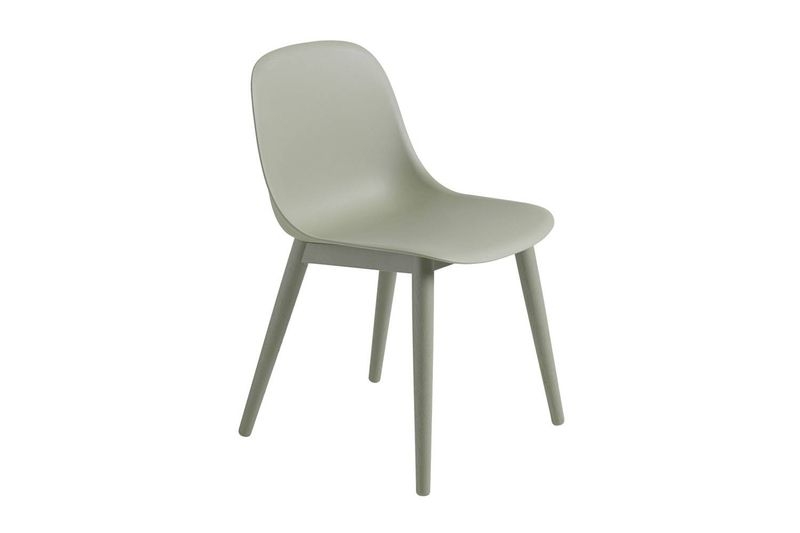 FIBER SIDE CHAIR / WOOD BASE