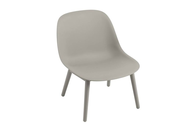 FIBER LOUNGE CHAIR / WOOD BASE