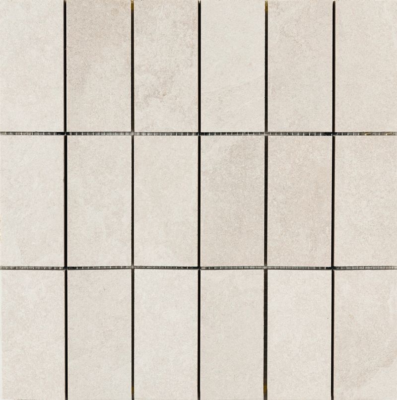 マイストーン アルデシア モザイク - ビアンコ 3D