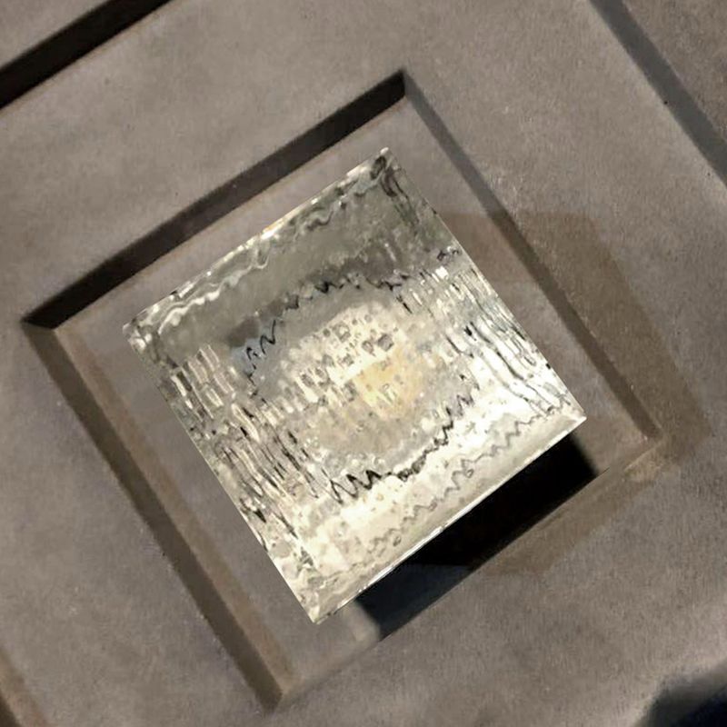 特注キャストガラス t=40mm 埋込 LED照明