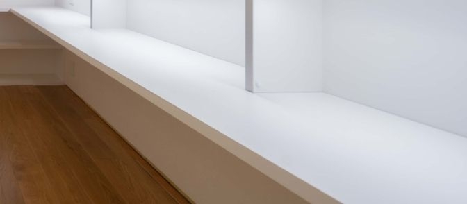 造作カウンターデスク　メラミン化粧板