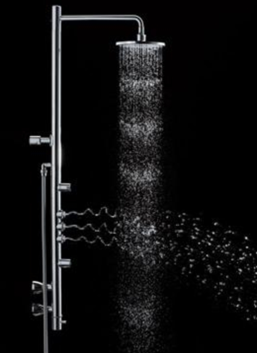 壁付サーモスタット混合水栓（シャワーバー、エアイン）