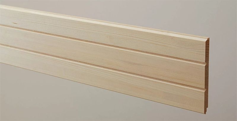 スプルース/無垢/挽き板 - Vフラット クリアー塗装品