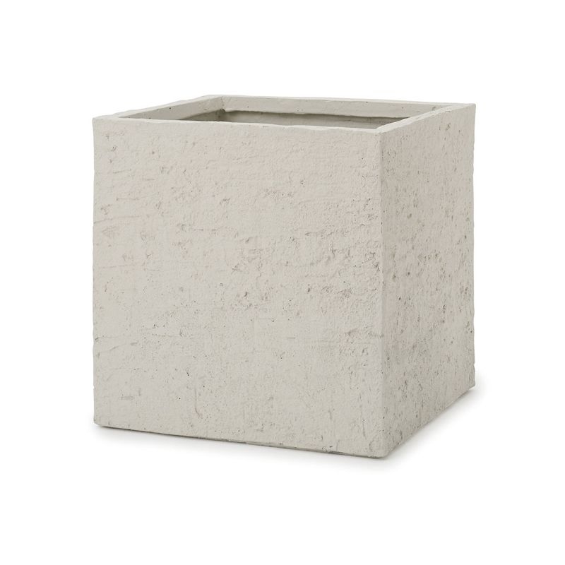ファイバークレイ/ベータ キューブプランター ベアロック - S 36 オフホワイト