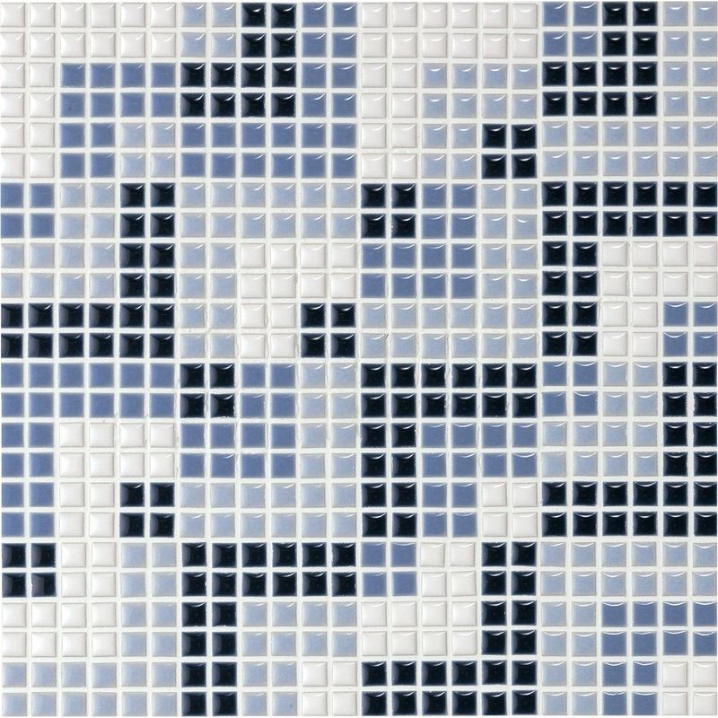 ART MOSAIC 10/アートモザイク施釉10角 - 10角 デザイン貼り（紙貼り）