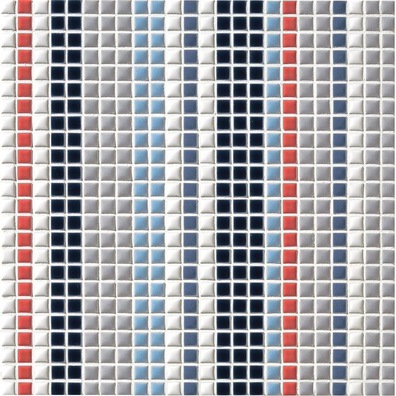 ART MOSAIC 10/アートモザイク施釉10角 - 10角 デザイン貼り（紙貼り）