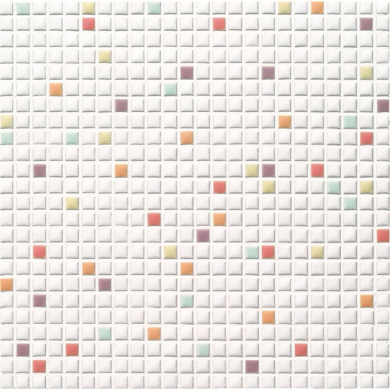 ART MOSAIC 10/アートモザイク施釉10角 - 10角 ミックス貼り（紙貼り）