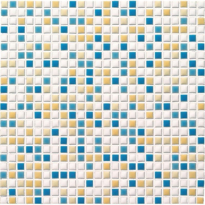 ART MOSAIC 10/アートモザイク施釉10角 - 10角 ミックス貼り（紙貼り）