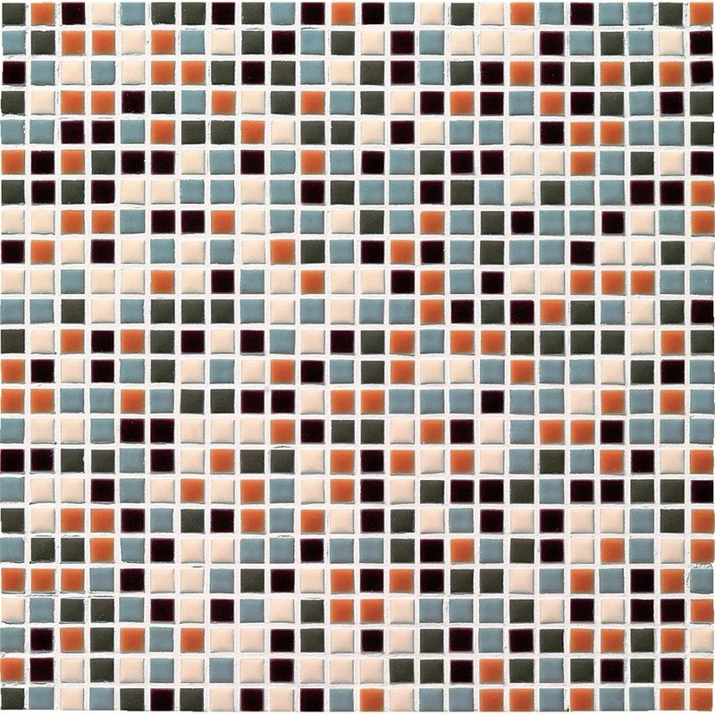 ART MOSAIC 10/アートモザイク施釉10角 - 10角 ミックス貼り（紙貼り）
