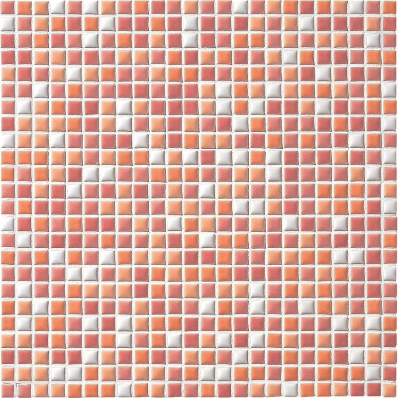 ART MOSAIC 10/アートモザイク施釉10角 - 10角 ミックス貼り（紙貼り）