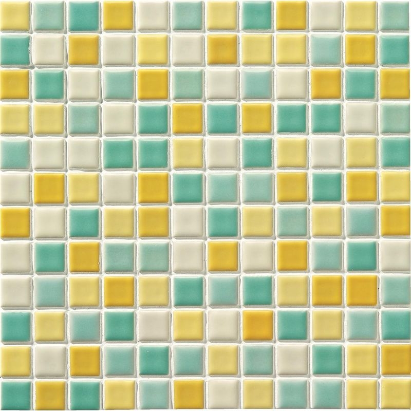 ART MOSAIC 22.5/アートモザイク施釉22.5角 - 22.5角 ミックス貼り（紙貼り）