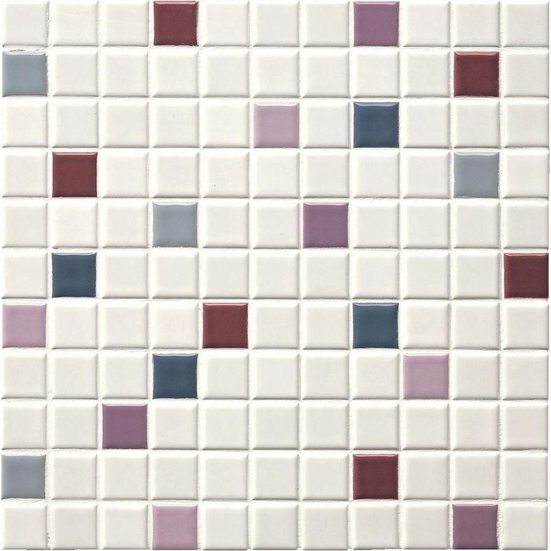 ART MOSAIC 25/アートモザイク施釉25角 - 25角 ミックス貼り（紙貼り）