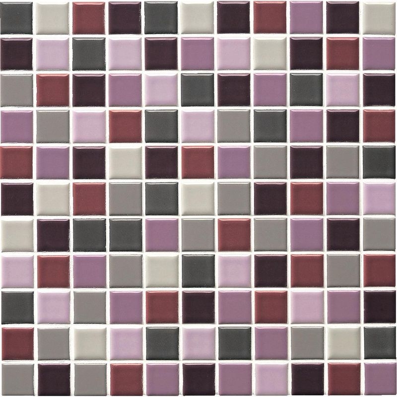 ART MOSAIC 25/アートモザイク施釉25角 - 25角 ミックス貼り（紙貼り）