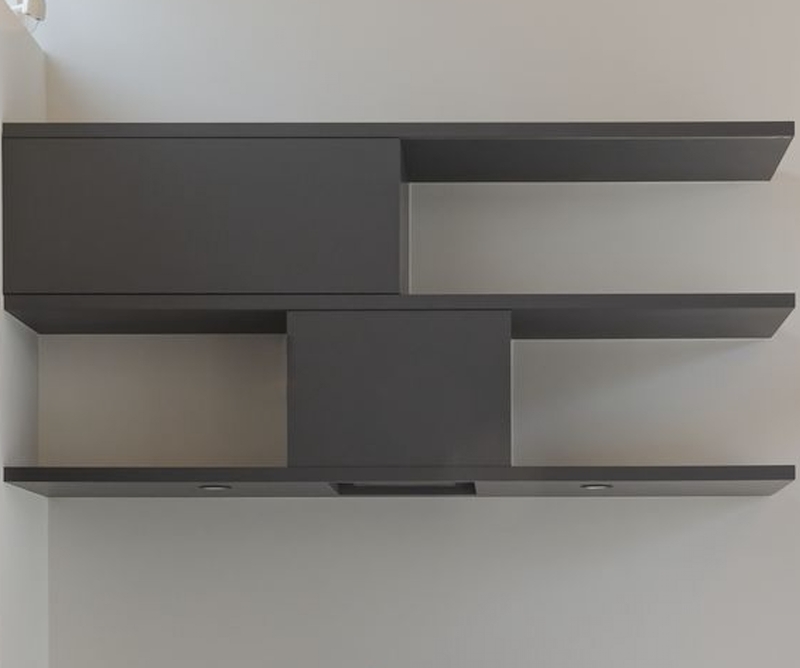 造作食器棚 棚板：MDF t=18mm 塗装