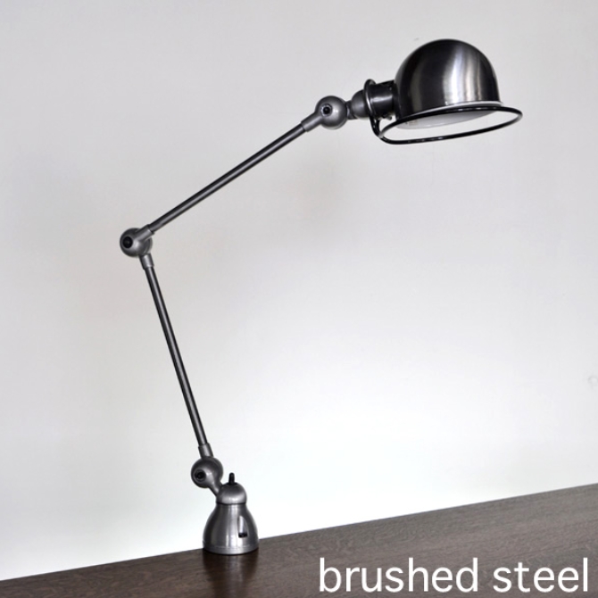 JIELDE 4040 DESK LAMP -CLAMP - brushed steel