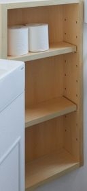 造作壁埋込み収納 シナランバー AEP塗装