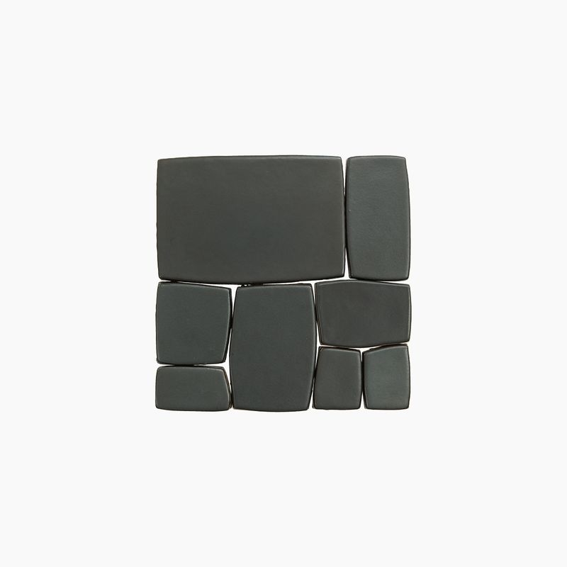 テゴネタイル - ブラック/Square Round