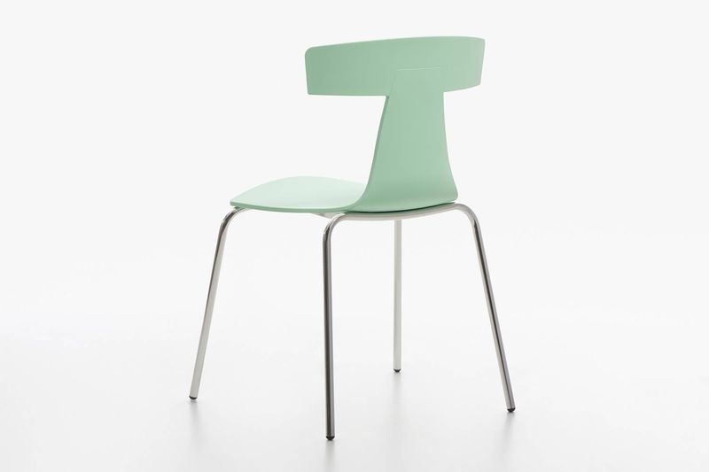 レモ プラスチックチェア スチールレッグ