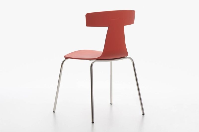 レモ プラスチックチェア スチールレッグ