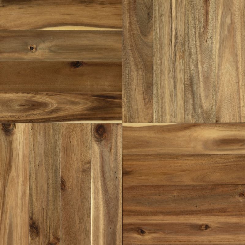 ビッグリーフアカシア パーケット こってり - クランプオイル塗装（クリア）