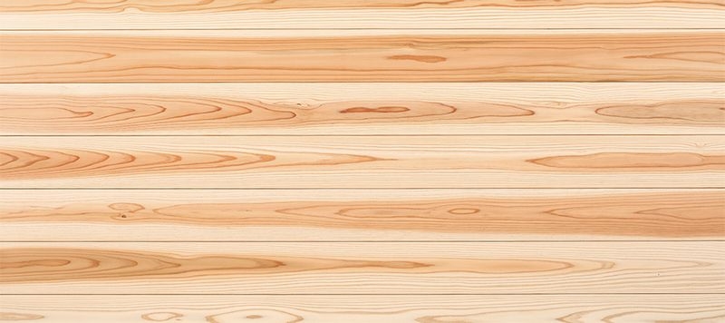天竜スギ 無垢パネリング 赤白 135mm巾 国産材 FSC(R)認証/Arbor針葉樹白木用オイルワックス - 無節上小節