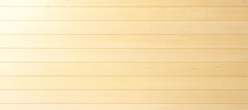 ベイヒバ 無垢パネリング 105mm巾 柾目 - クリアー Arbor針葉樹白木用オイルワックス