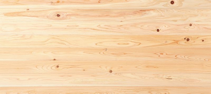 ヒノキ 無垢フローリング 108mm巾 国産材 - 小節 Arbor針葉樹白木用オイルワックス