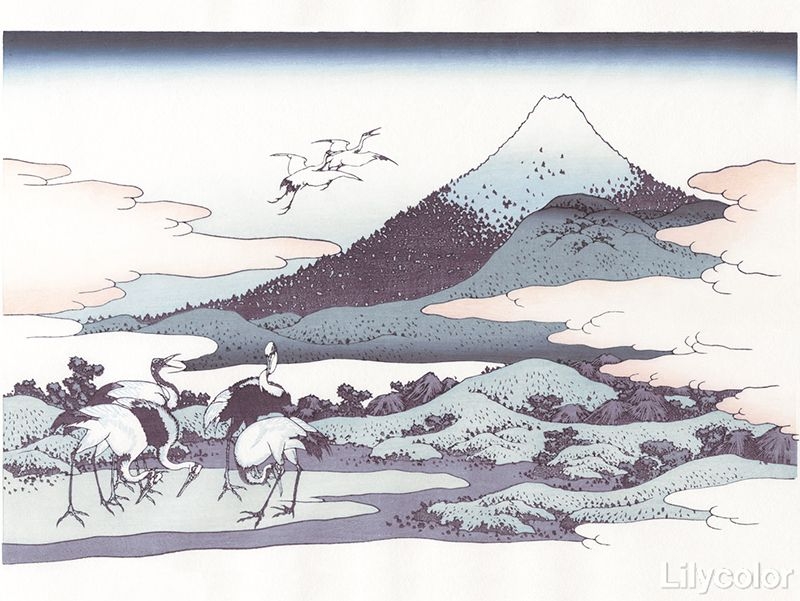 富嶽三十六景より/相州梅沢庄