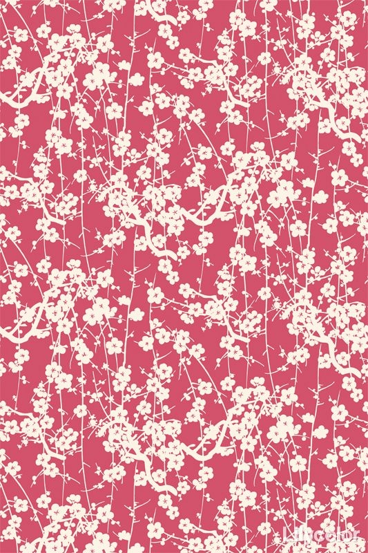 江戸の染色/枝梅文様