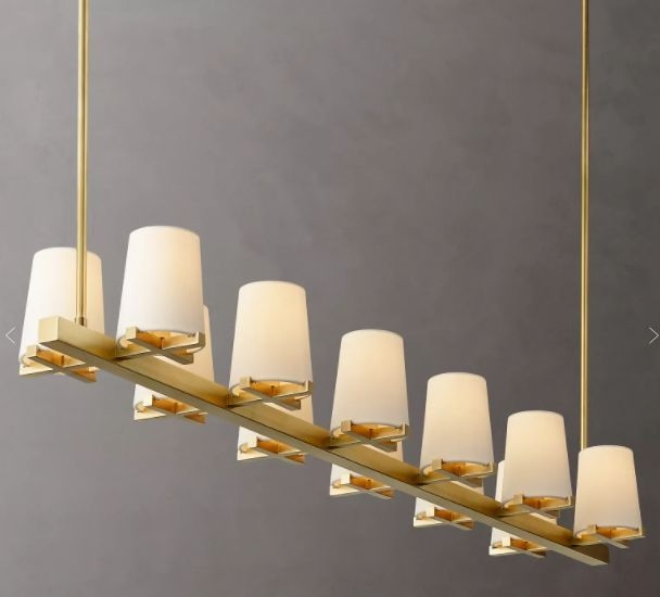 PAUILLAC LINEAR FABLIC SHADE CHANDELIER 60