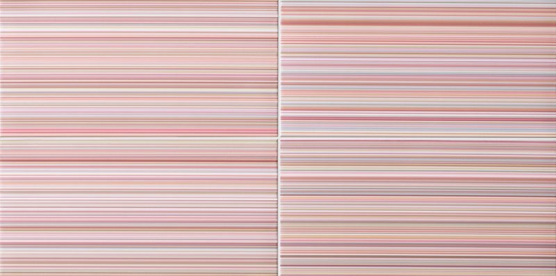 ファインストライプ - 400×200mm角平（デザイン）