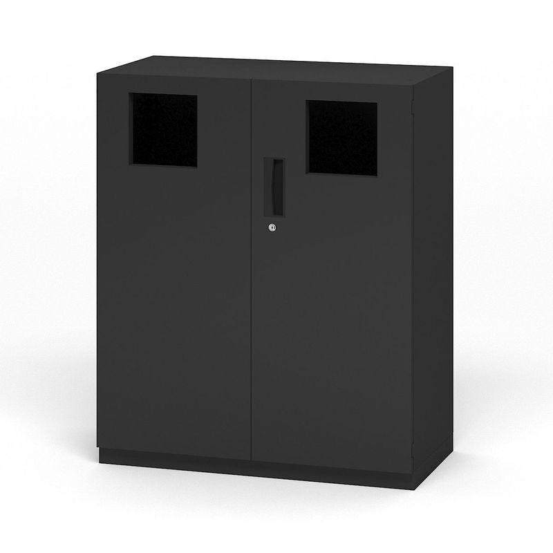 スチールロッカー - ダストボックス　黒