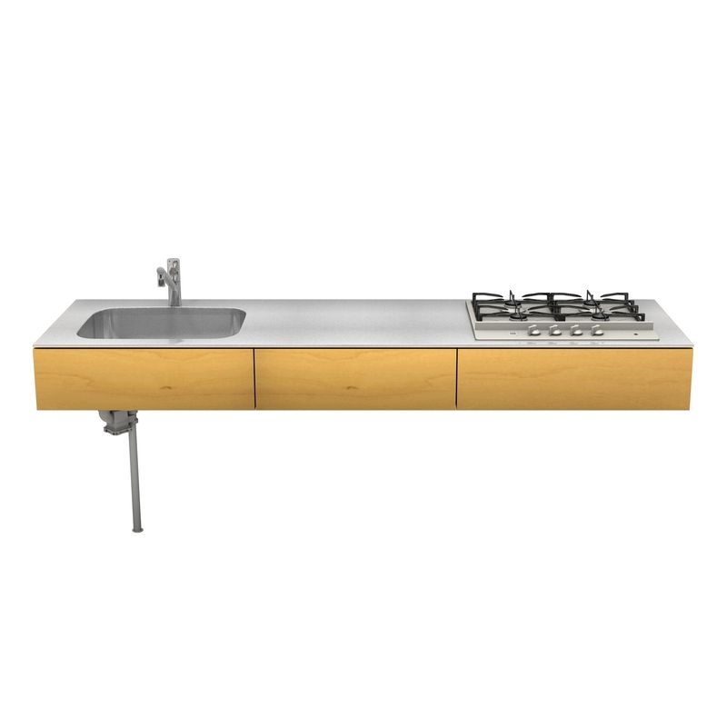 特注システムキッチン セミオーダーシンク付きカウンター GQGB2620