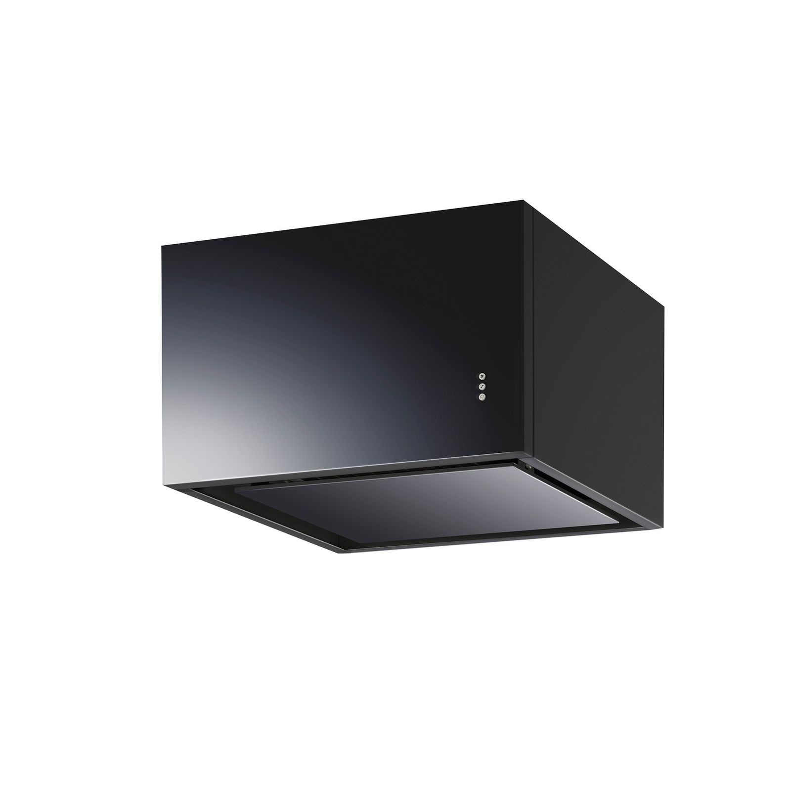 キューブ型レンジフード 照明なし W600×H400 ブラック