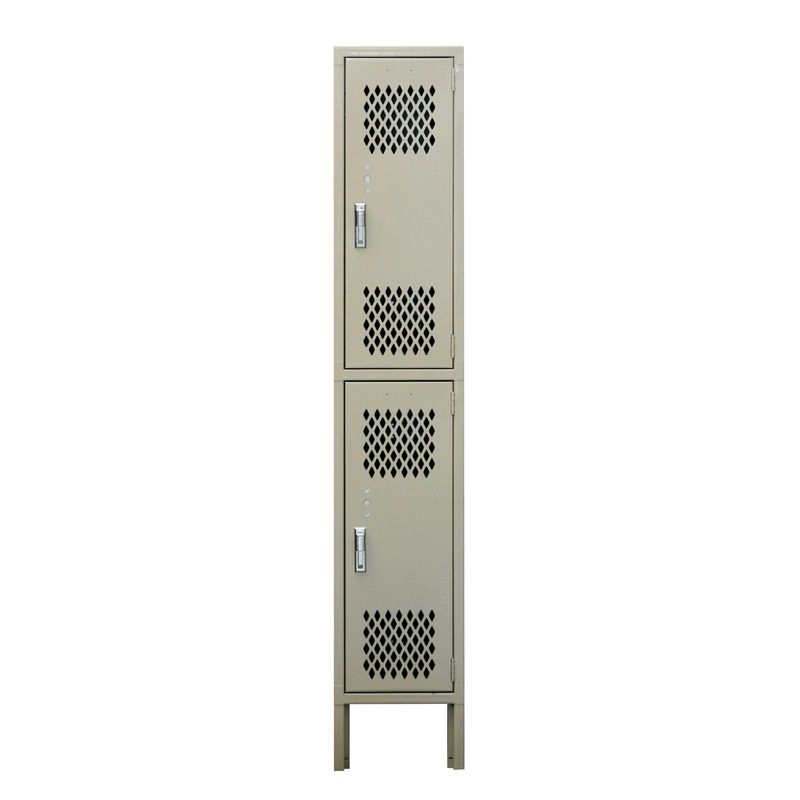 LYON 5-TIER LOCKER (DIACUT) - Putty white