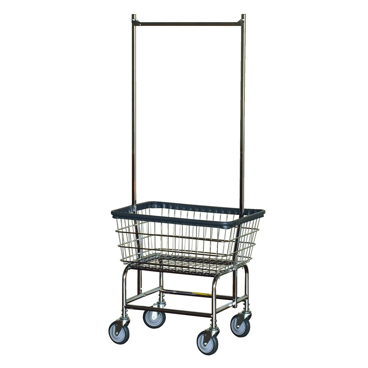R&B LAUNDRY CART DOUBLE POLE, Chrome