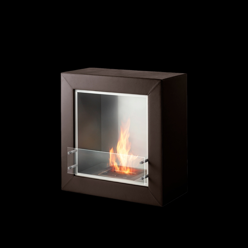 Cube Leather - 内枠:Stainless/外枠:Brown