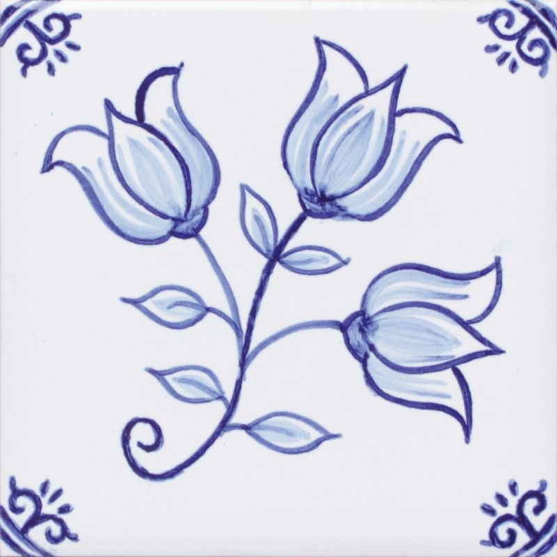 Hand Painting Tile - 100角平