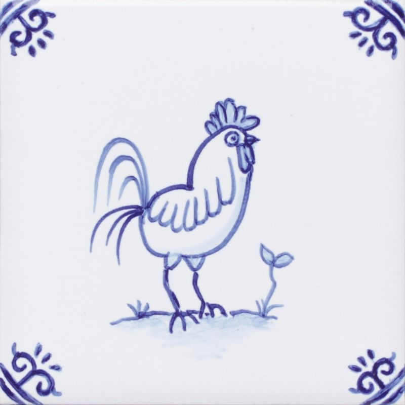 Hand Painting Tile - 100角平