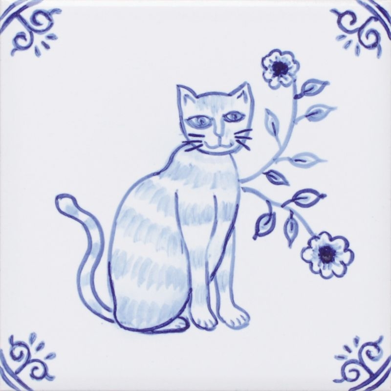 Hand Painting Tile - 100角平