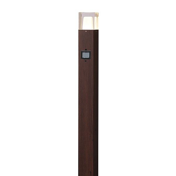アートウッド ポールライト 3型 - ダークパイン 100V 人感センサー付 (電球色)