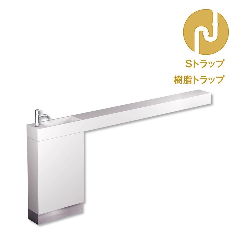 レプトカウンター - 水栓シルバー 樹脂Sトラップセット